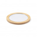 Miroir en Bambou : Détail Naturel et Élégant pour Invités