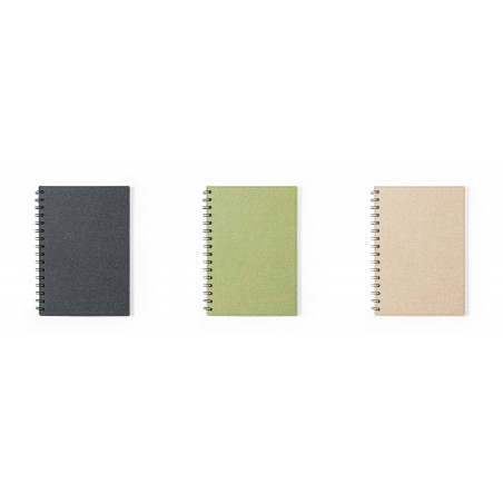 Carnet à anneaux A5 écologique en carton recyclé et style durable