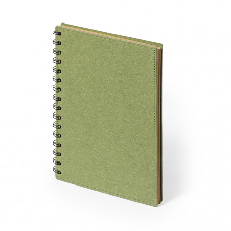 Carnet à anneaux A5 écologique en carton recyclé et style durable
