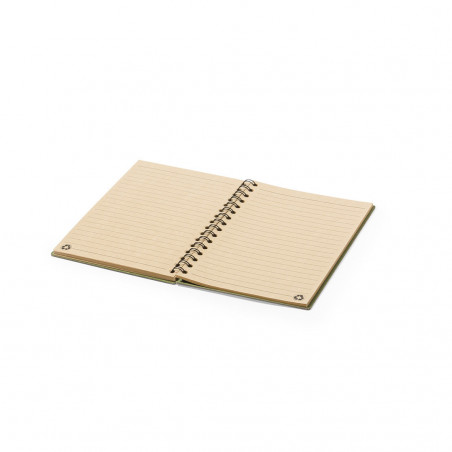 Carnet à anneaux A5 écologique en carton recyclé et style durable