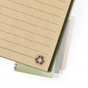 Carnet à anneaux A5 écologique en carton recyclé et style durable