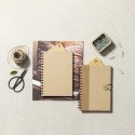Carnet à anneaux A5 écologique en carton recyclé et style durable
