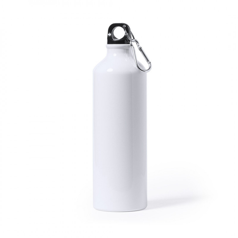 Bidon en aluminium de 800 ml avec mousqueton Design élégant
