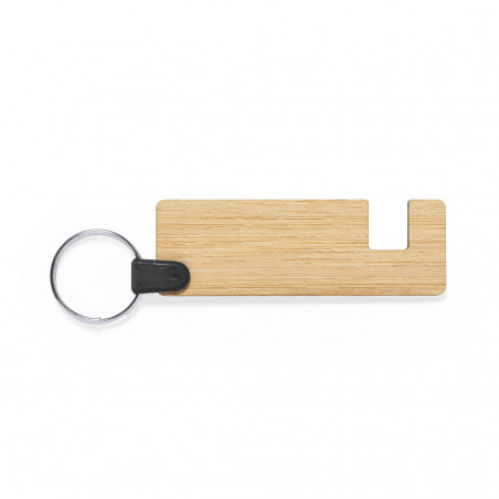 Porte-clés support mobile fabriqué en bambou