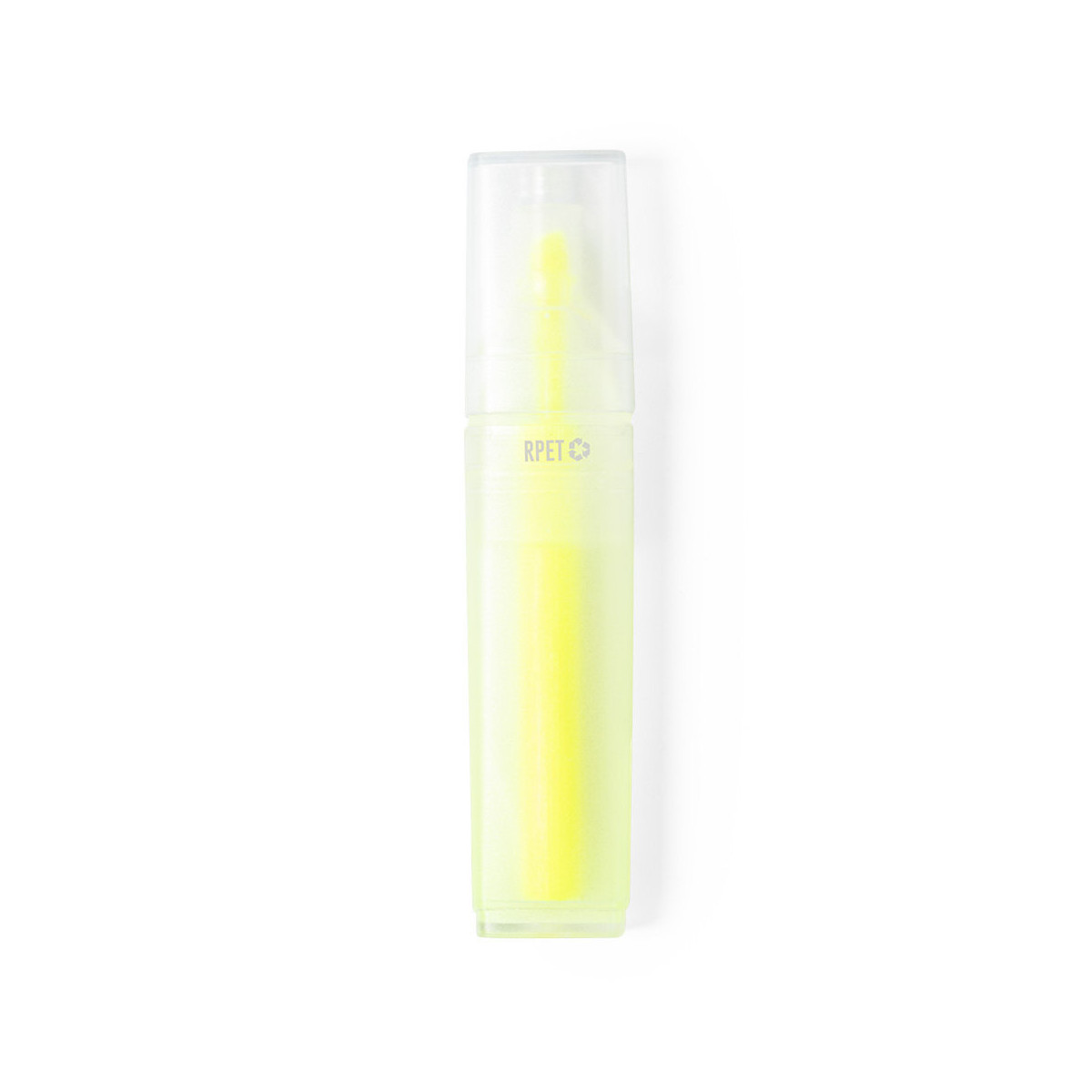 Marqueur fluorescent jaune en plastique recyclé, fournitures scolaires ou de bureau