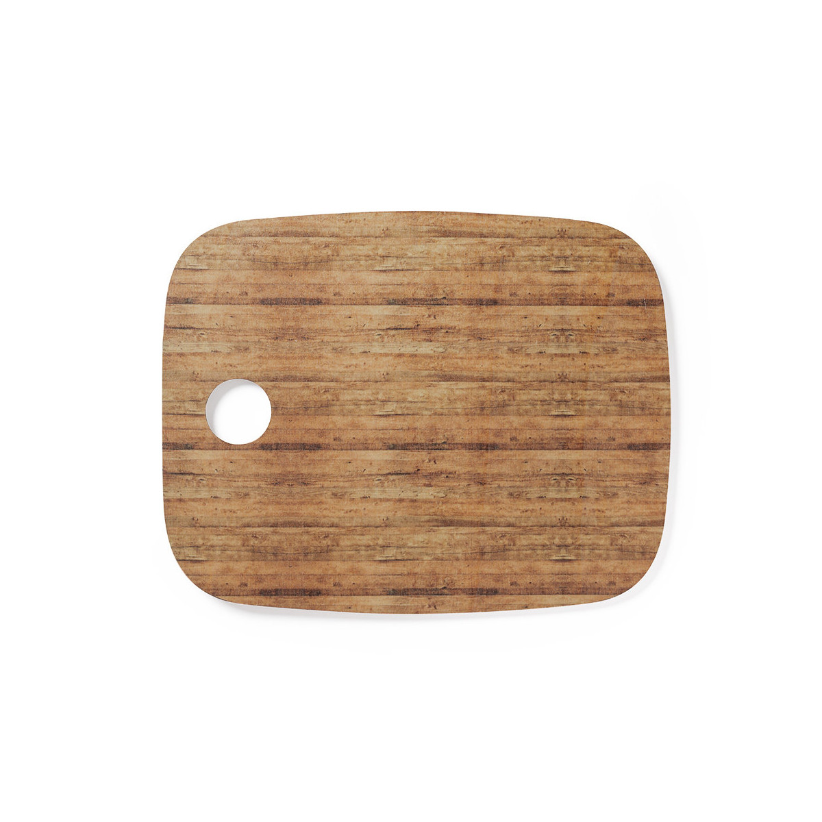 Planche à découper et de présentation en bois avec trou pour suspendre