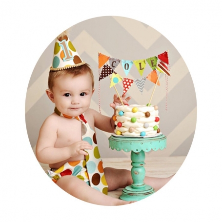 Etiquette Avec Votre Photo Anniversaire