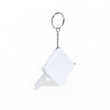 Porte-clé avec mètre et décapsuleur Un détail pratique et original