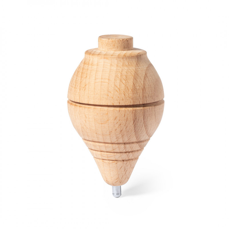 Toupie en bois avec corde