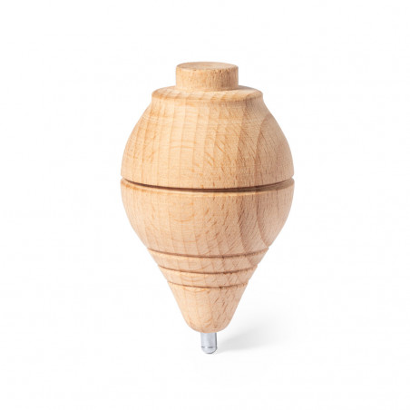 Toupie en bois avec corde