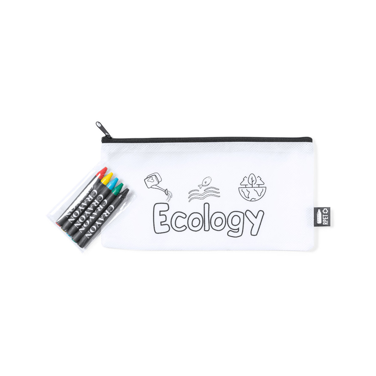 Étui de coloriage écologique avec des craies incluses