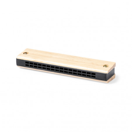 Harmonica en Bois Naturel Un Détail Musical et Élégant