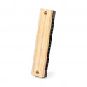 Harmonica en Bois Naturel Un Détail Musical et Élégant