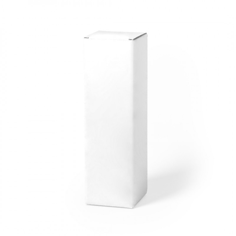 Boîte de présentation spéciale pour bidons blanche en carton