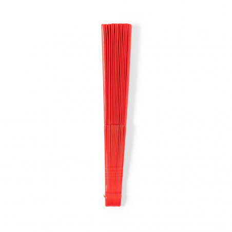 Éventail en matériaux recyclés disponible en plusieurs couleurs pour la chaleur