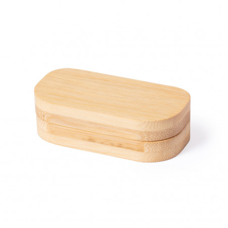 Pillier en bois de bambou avec compartiments