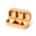 Pillier en bois de bambou avec compartiments
