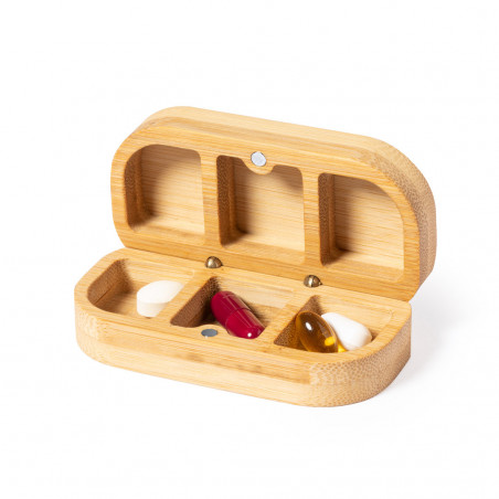 Pillier en bois de bambou avec compartiments
