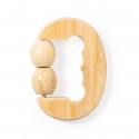 Massager en bambou avec 2 billes et poignée ergonomique