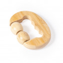Massager en bambou avec 2 billes et poignée ergonomique