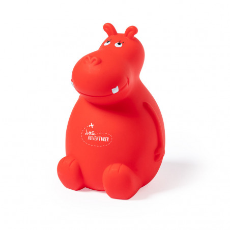 Tirelire en forme d'hippopotame de plusieurs couleurs pour enfants