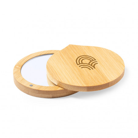 Miroir de poche avec couvercle magnétique