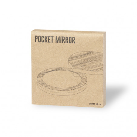 Miroir de poche avec couvercle magnétique