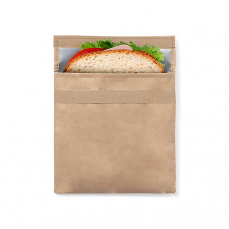 Sac thermique pour snacks ou sandwichs en style d'enveloppe en papier recyclé