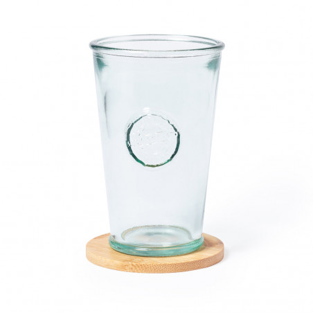 Sous-verre rond fabriqué en bambou