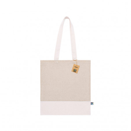 Sac bicolore en coton Fairtrade à offrir