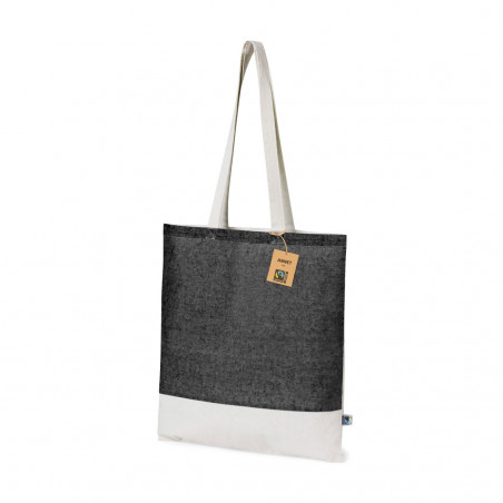 Sac bicolore en coton Fairtrade à offrir