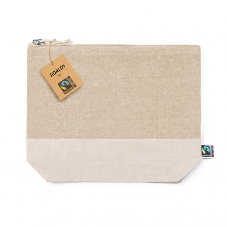 Nécessaire bicolore en coton Fairtrade à offrir