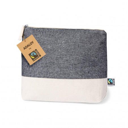 Nécessaire bicolore en coton Fairtrade à offrir