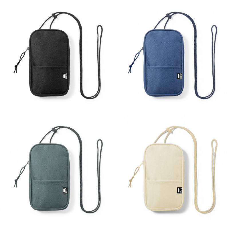 Sacoche pour mobile en polyester, couleurs au choix