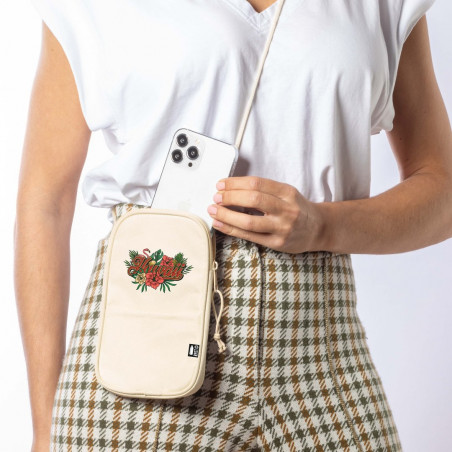 Sacoche pour mobile en polyester, couleurs au choix