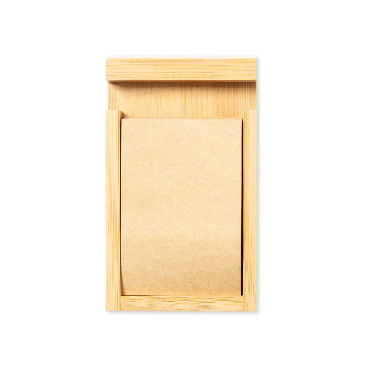 Porte-notes en bambou avec support intégré pour mobile