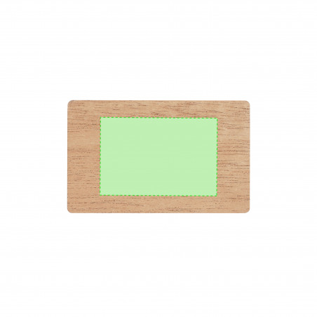 Cartes en similibois dans une boîte kraft