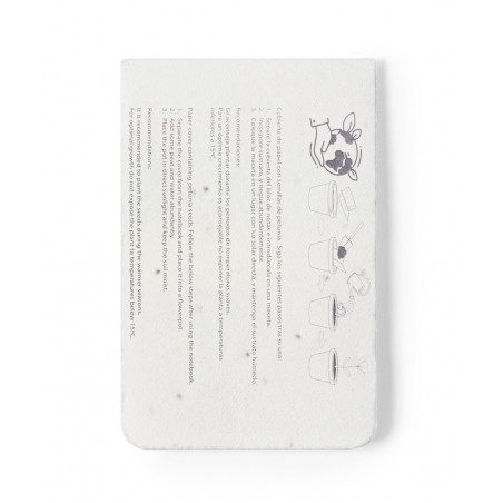 Bloc-notes avec papier semences amenti