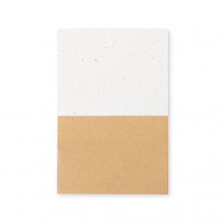 Bloc-notes moyen recyclable avec des couvertures en papier à semences à planter