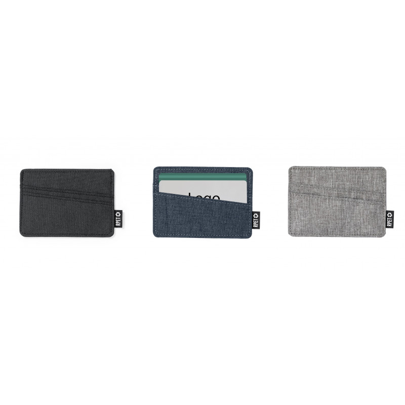 Porte-cartes en polyester recyclé de plusieurs couleurs à offrir