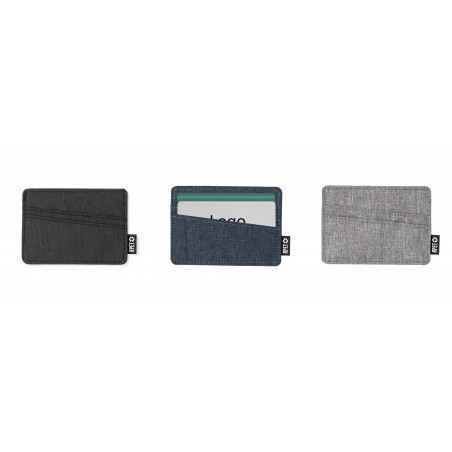 Porte-cartes en polyester recyclé de plusieurs couleurs à offrir