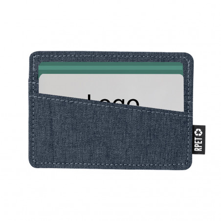 Porte-cartes en polyester recyclé de plusieurs couleurs à offrir