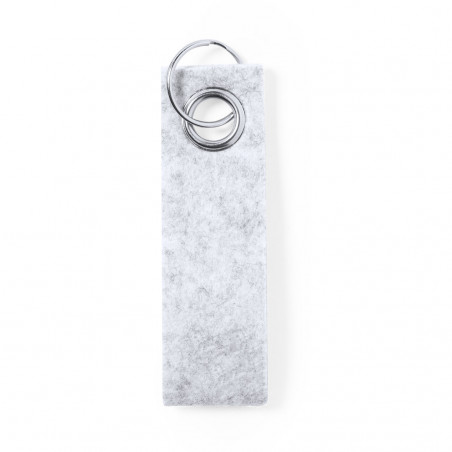 Porte-clés avec ruban en feutre souple rectangulaire à offrir en cadeau
