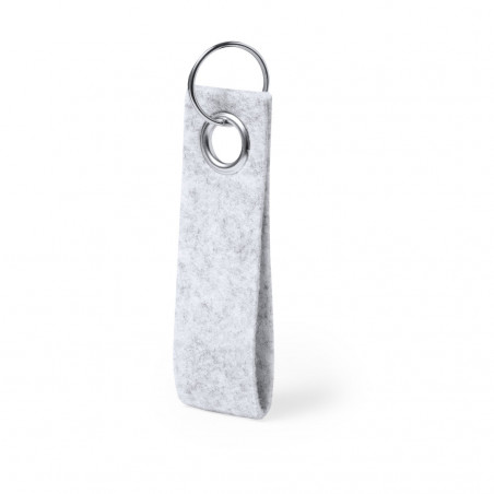 Porte-clés avec ruban en feutre souple rectangulaire à offrir en cadeau