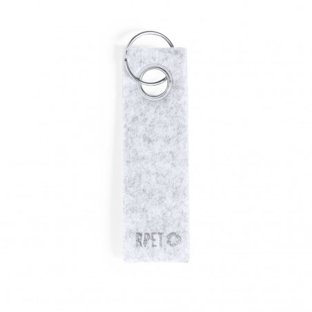Porte-clés avec ruban en feutre souple rectangulaire à offrir en cadeau