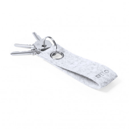 Porte-clés avec ruban en feutre souple rectangulaire à offrir en cadeau