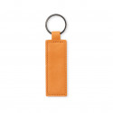 Porte-clés rectangulaire en cuir recyclé à offrir