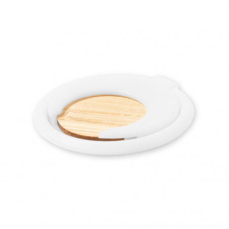 Support de bague pour mobile avec pièce de bambou intégrée