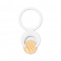 Support de bague pour mobile avec pièce de bambou intégrée