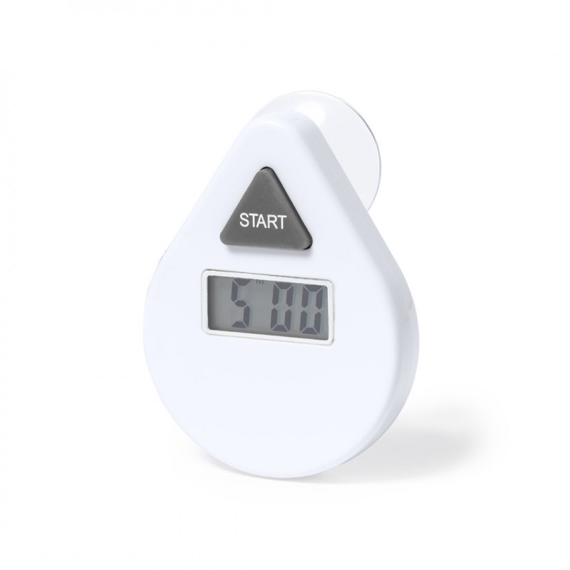Minuteur avec ventouse blanc